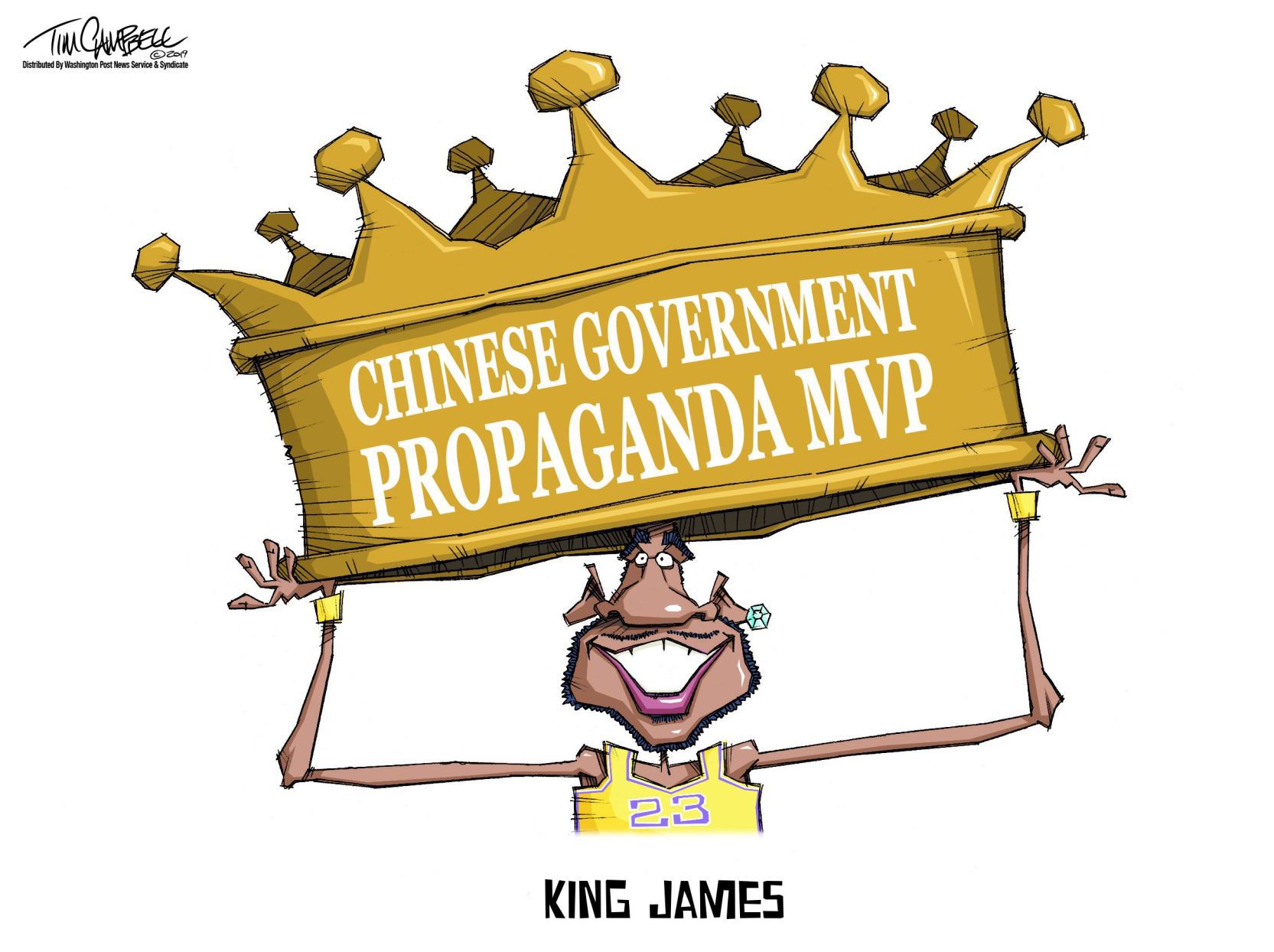 Tim Campbell editorial cartoon